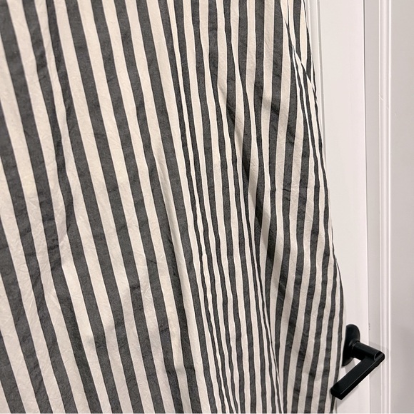 Everlane NWT The Poplin Slip Dress Bone / Black Stripe Size 2 - Picture 4 of 7